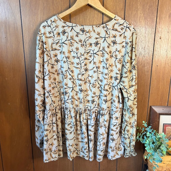 Lane Bryant‎ Floral Print Long Sleeve Blouse Womens Size 20 - Picture 6 of 6